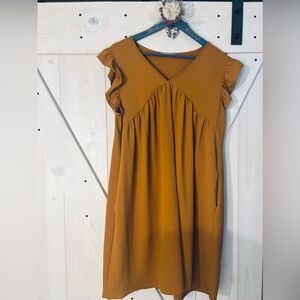 Beautiful camel colored dress 🤎